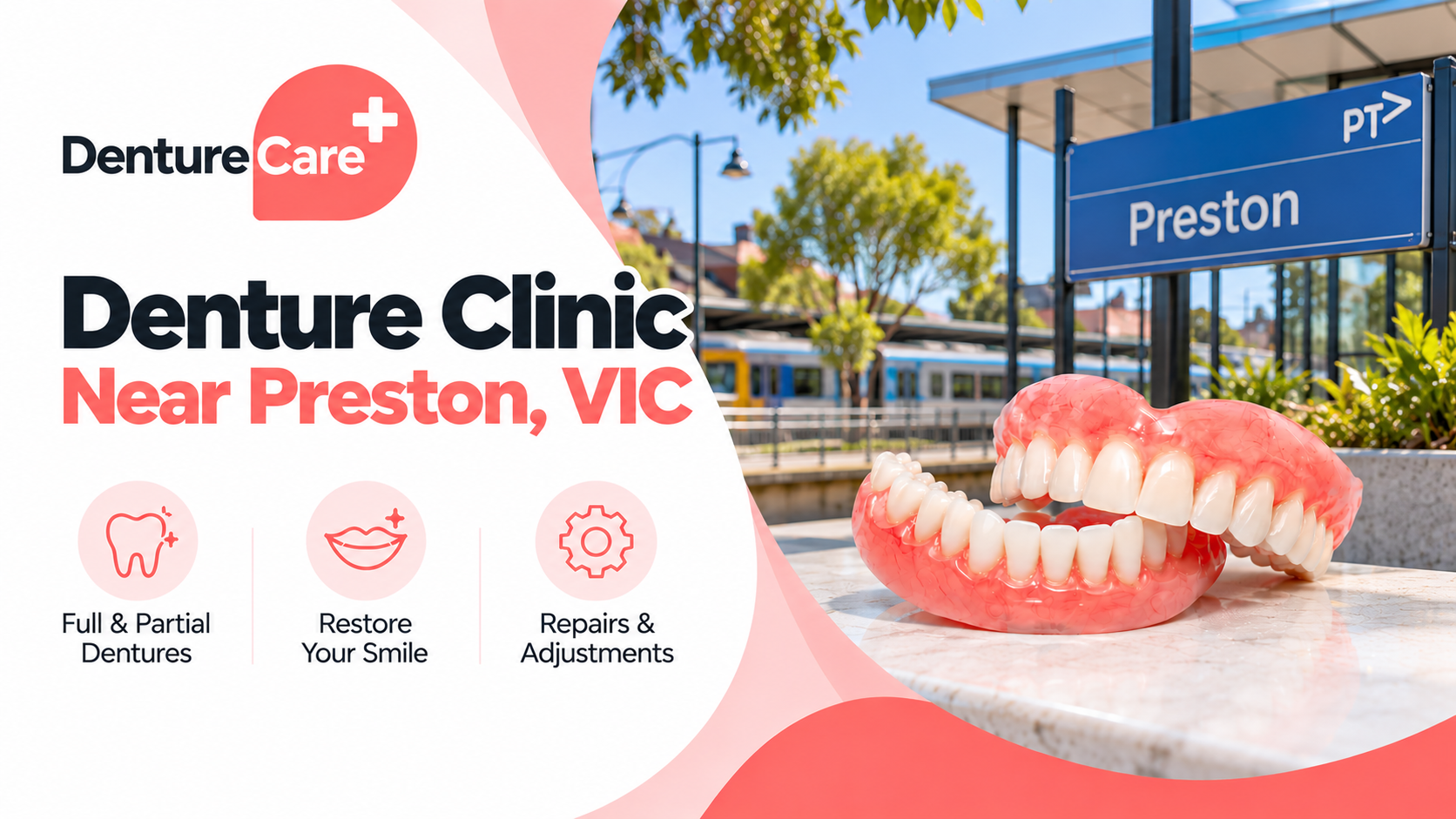 Looking for a denture clinic near Preston VIC? Explore full dentures, partial dentures and repairs at Denture Care Plus in Ivanhoe. Book a consultation.